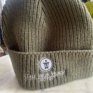 The Iron Horse Hotel Olive Knit Beanie